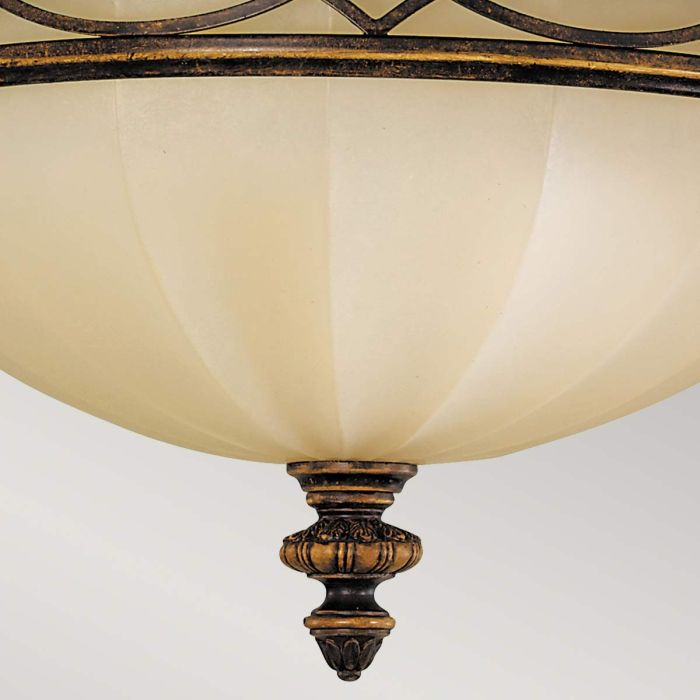 Drawing Room Ø35 Bronze plafond Fra Elstead Lighting - Drawing Room &auml;r en kollektion i klassisk edvardiansk stil.