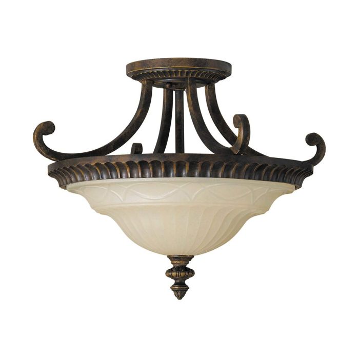 Drawing Room Ø44 Bronze plafond Fra Elstead Lighting - Drawing Room &auml;r en kollektion i klassisk edvardiansk stil.