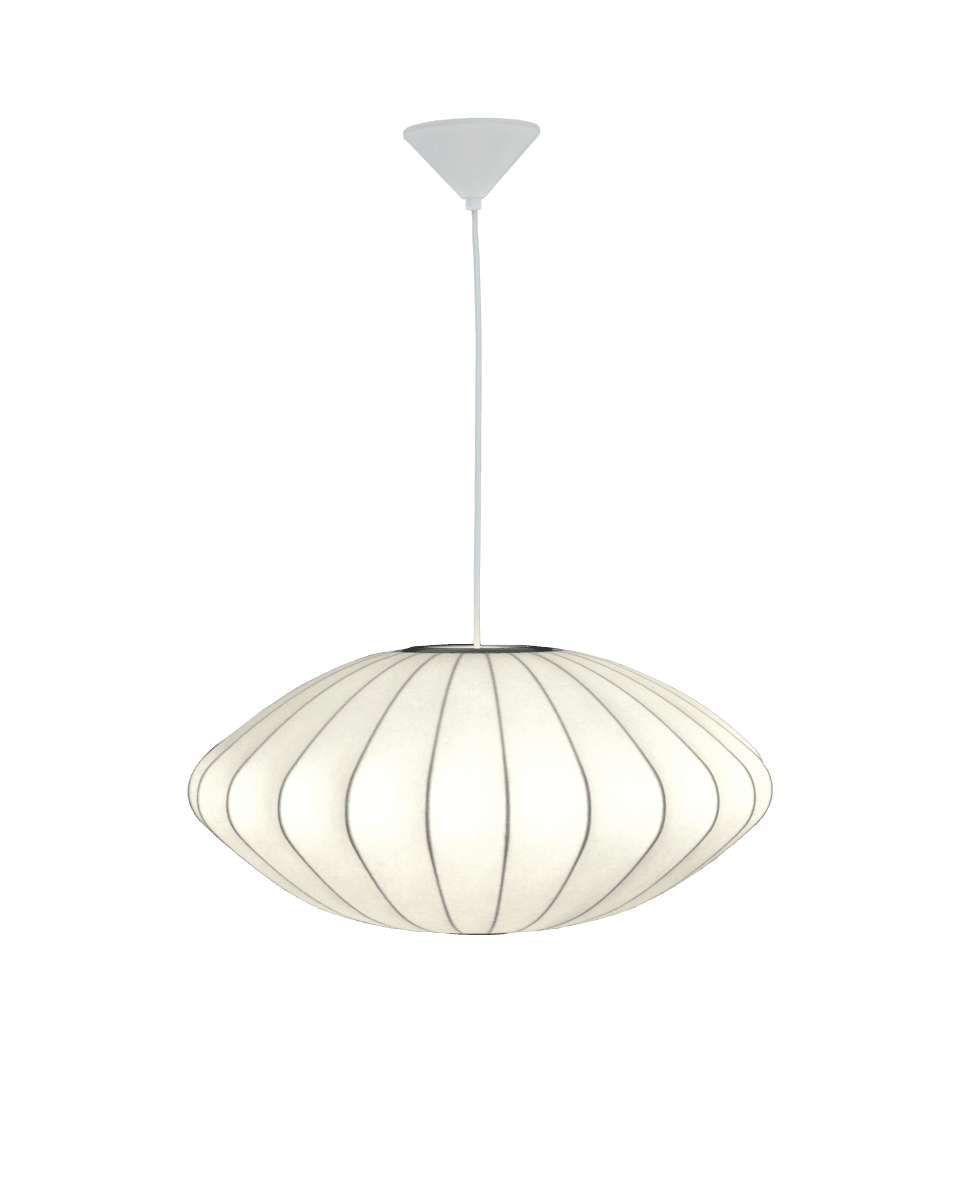 Josefine Ø50 Hvid loftslampe Fra Aneta Lighting - Josefine pendellampen er en elegant lampe med en bl&oslash;d og harmonisk form, der giver rummet et behageligt udtryk.