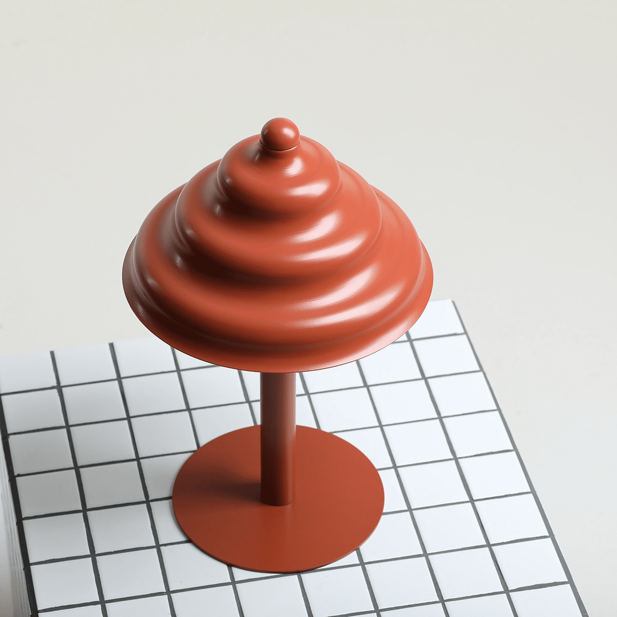 Wave 36cm Orange bordlampe Fra Artera - Wave er en moderne bordlampe med retrodesign, som gør den til alsidig belysning og passer ind i ethvert hjem.