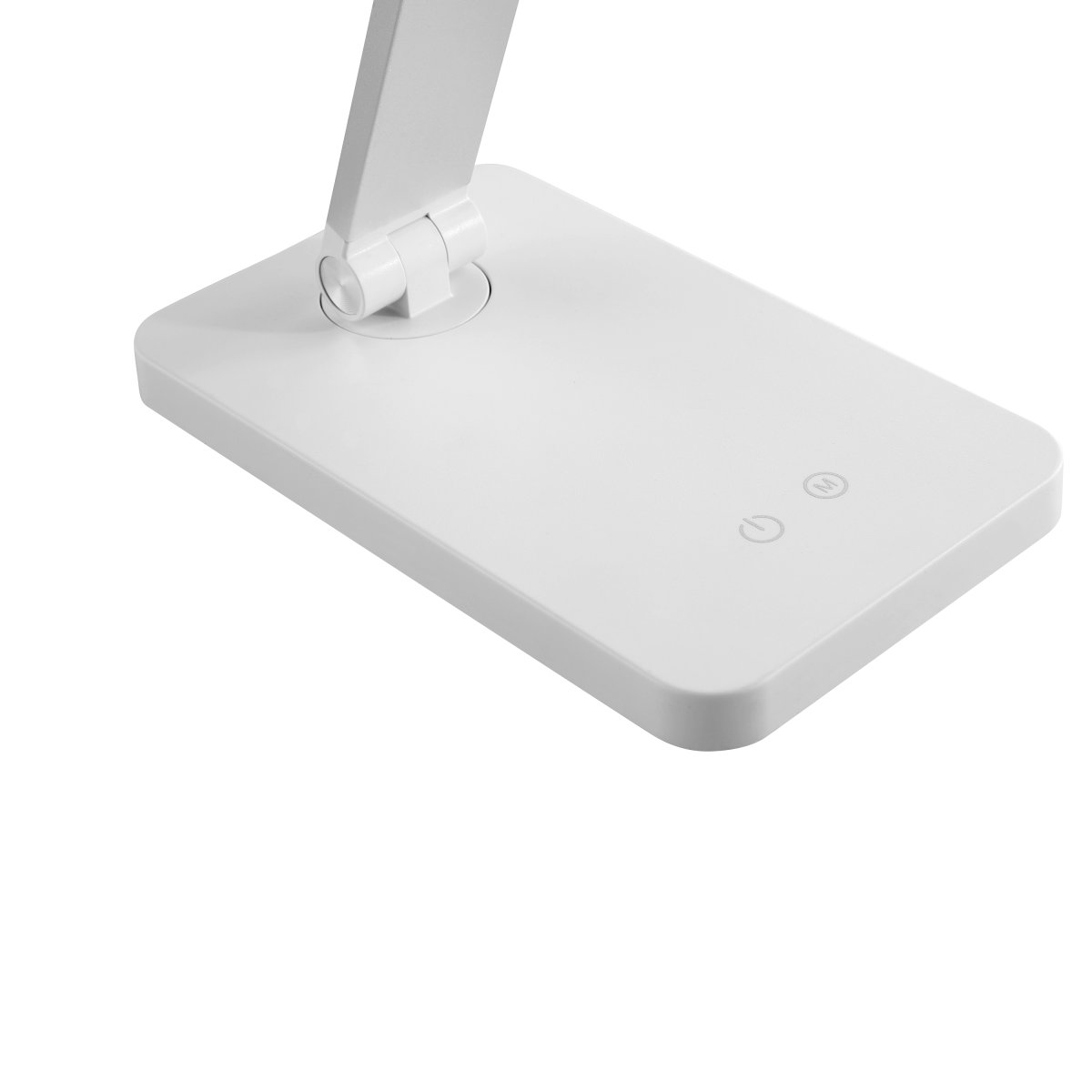 Lomina 38cm Hvid skrivebordslampe Fra Brilliant - Med både USB-C og USB-stik kan du nemt oplade eksterne enheder direkte fra lampen, hvilket gør Lomina til en praktisk og stilfuld løsning til moderne skriveborde.