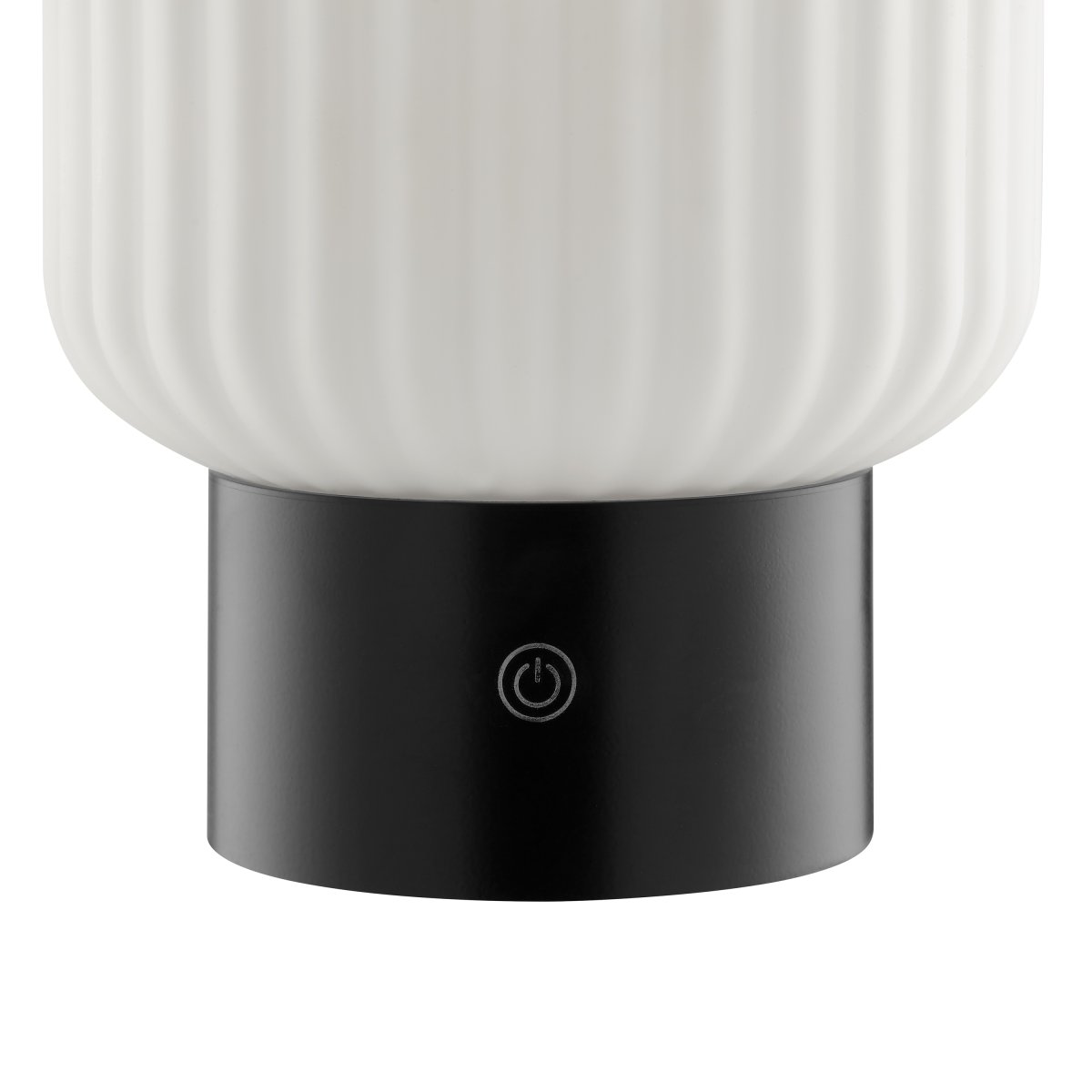 Sarastro 14cm Sort bærbar Fra Brilliant - Sarastro er en bærbar og genopladelig lampe lavet af glas og plastik med et moderne udtryk og et stilfuldt design.