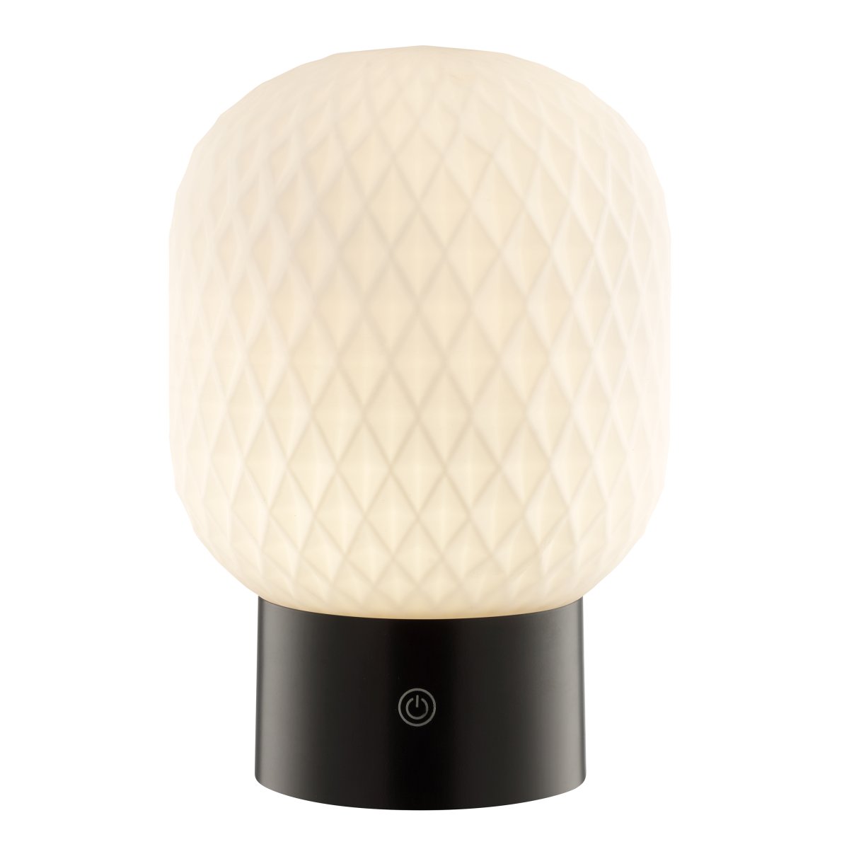 Sarastro 20cm Sort bærbar Fra Brilliant - Sarastro er en bærbar og genopladelig lampe lavet af glas og plastik med et moderne udtryk og et stilfuldt design.