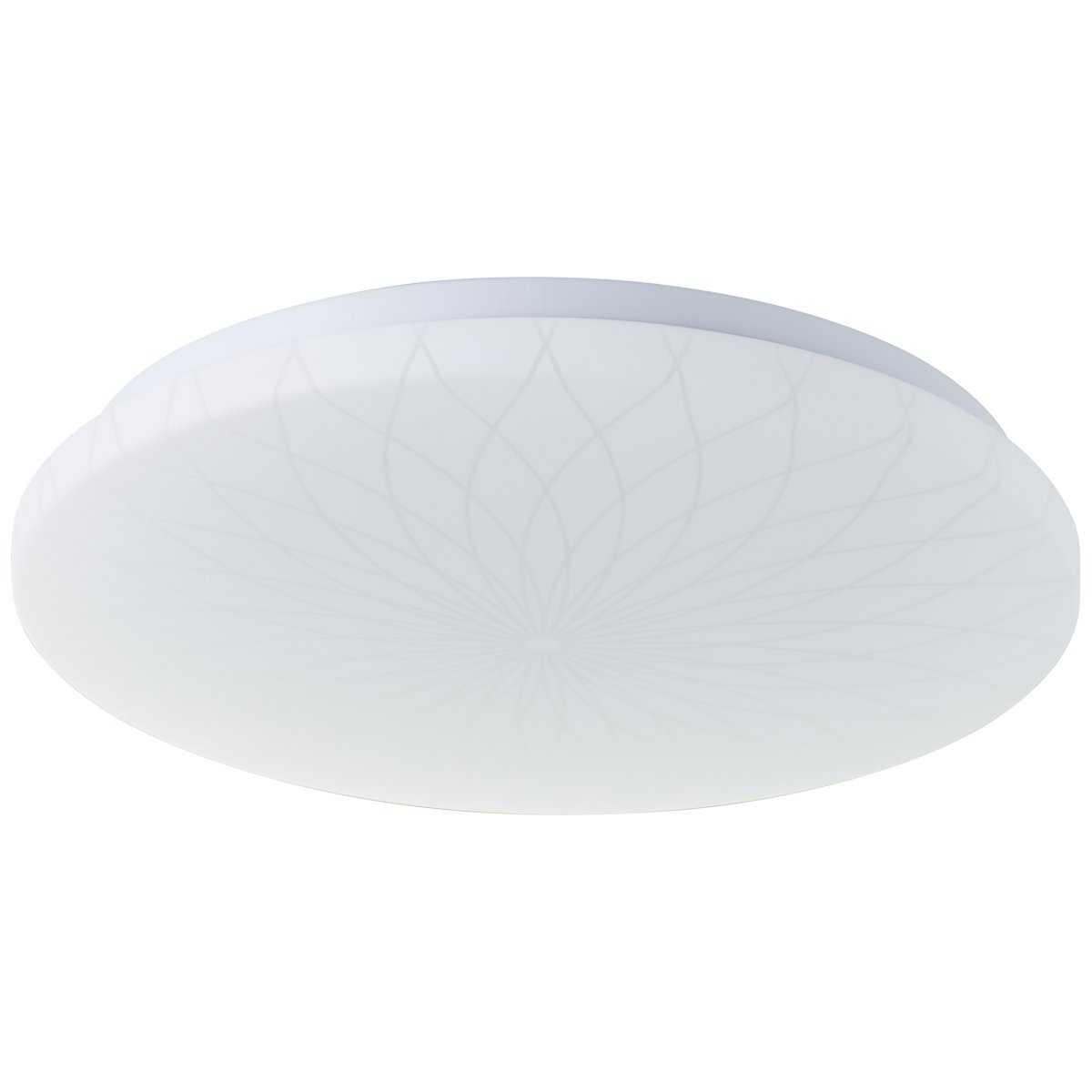 Farah Ø34 Hvid plafond Fra Brilliant - Den integrerede LED-lyskilde giver et varmt hvidt lys p&aring; 3000K og har en lysstyrke p&aring; 2600 lumen - perfekt til at skabe et behageligt og godt oplyst milj&oslash; i for eksempel en entr&eacute; eller et k&oslash;kken.