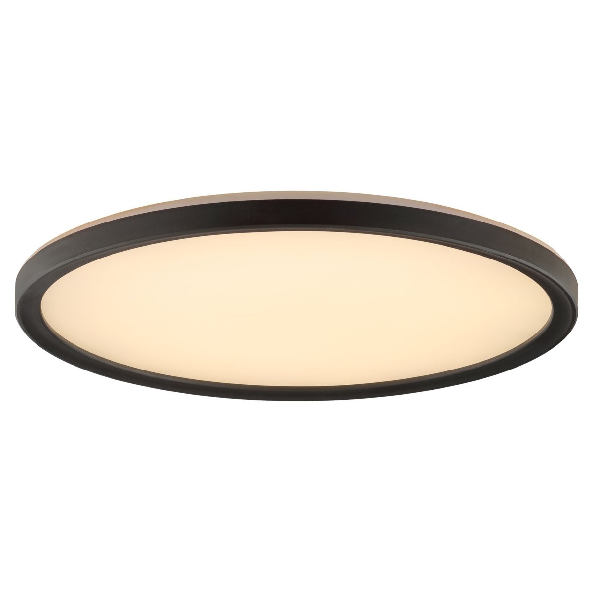 Avola Ø30 Sort plafond Fra Brilliant - Avola er en stilfuld loftlampe med et hvidt lyspanel og sort ramme, der giver et moderne og minimalistisk look.