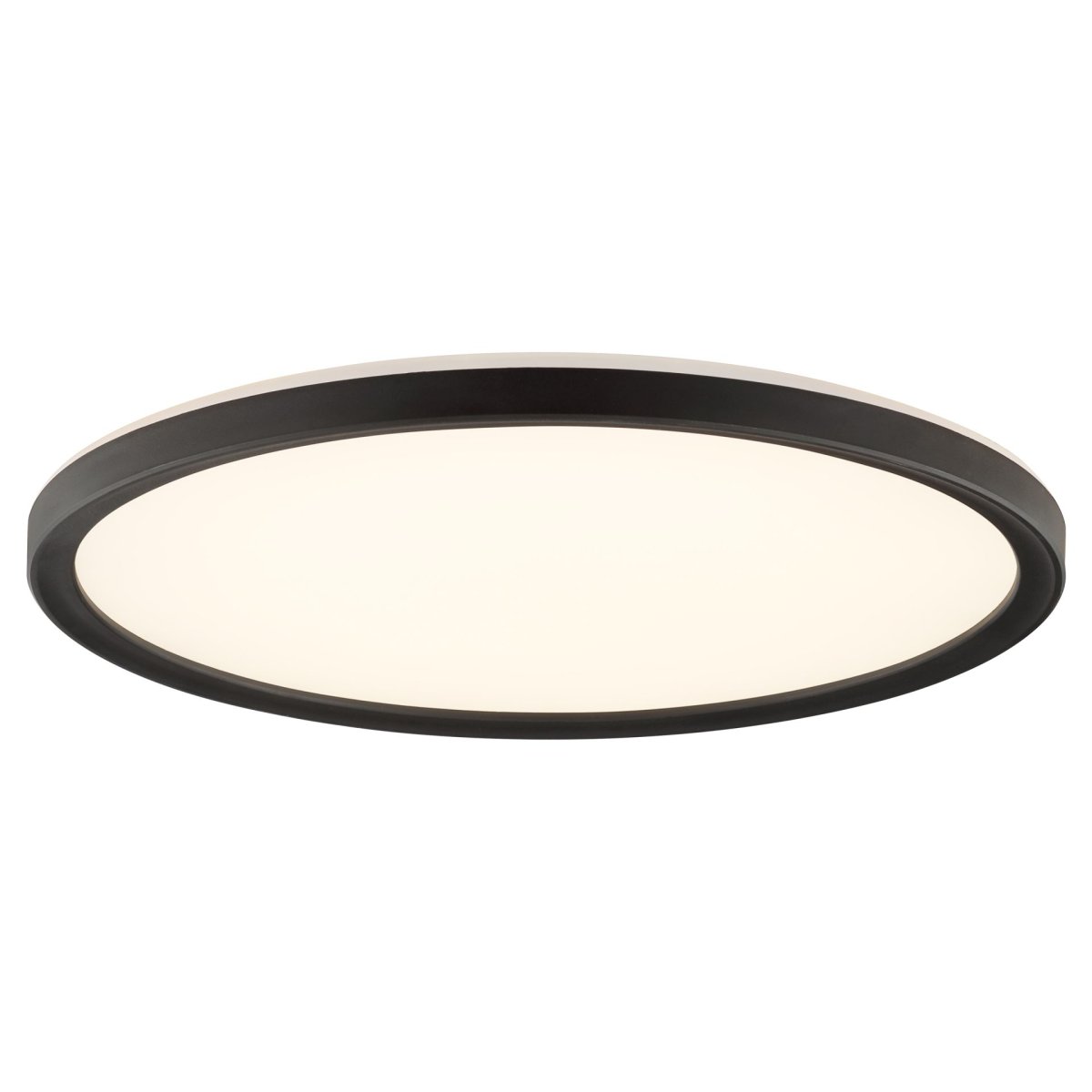 Avola Ø30 Sort plafond Fra Brilliant - Avola er en stilfuld loftlampe med et hvidt lyspanel og sort ramme, der giver et moderne og minimalistisk look.