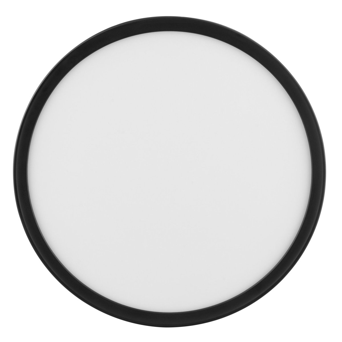 Avola Ø30 Sort plafond Fra Brilliant - Avola er en stilfuld loftlampe med et hvidt lyspanel og sort ramme, der giver et moderne og minimalistisk look.