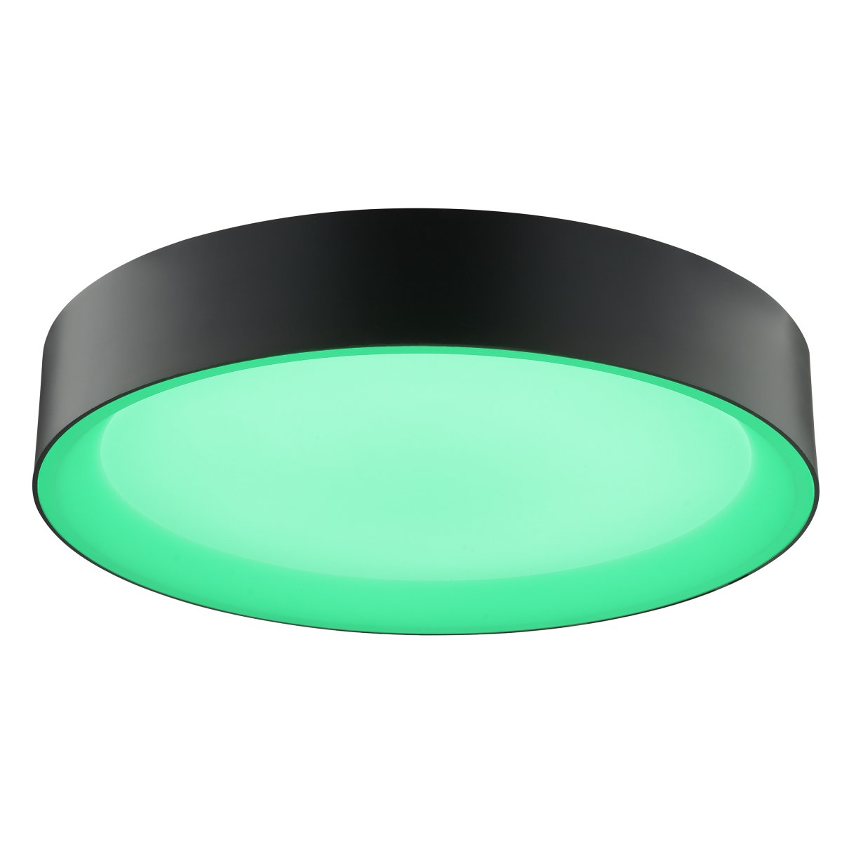 Larios Ø40 Sort plafond Fra Brilliant - Den er lavet af metal og plastik med en sort ramme og skaber en varm og indbydende atmosf&aelig;re.