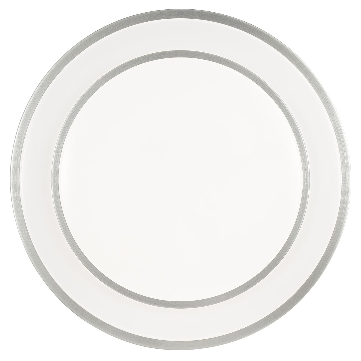 Luciano Ø40 Sølv plafond Fra Brilliant - Luciano er en stilfuld loftslampe lavet af metal og plastik, designet med sølvrammer, der indrammer det runde LED-panel på en moderne og diskret måde.