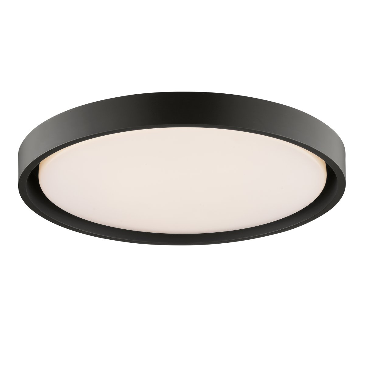 Sonora Ø40 Sort plafond Fra Brilliant - Sonora er en stilfuld loftslampe lavet af metal og plastik, designet med en sort ramme, der indrammer det runde LED-panel på en moderne og diskret måde.