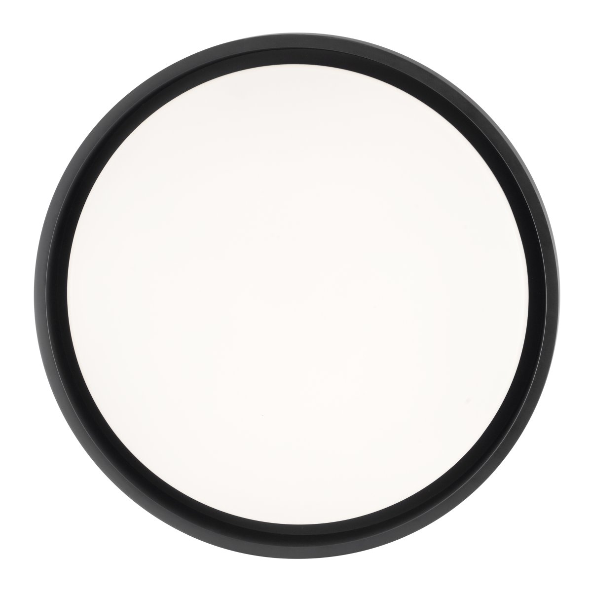 Sonora Ø40 Sort plafond Fra Brilliant - Sonora er en stilfuld loftslampe lavet af metal og plastik, designet med en sort ramme, der indrammer det runde LED-panel på en moderne og diskret måde.