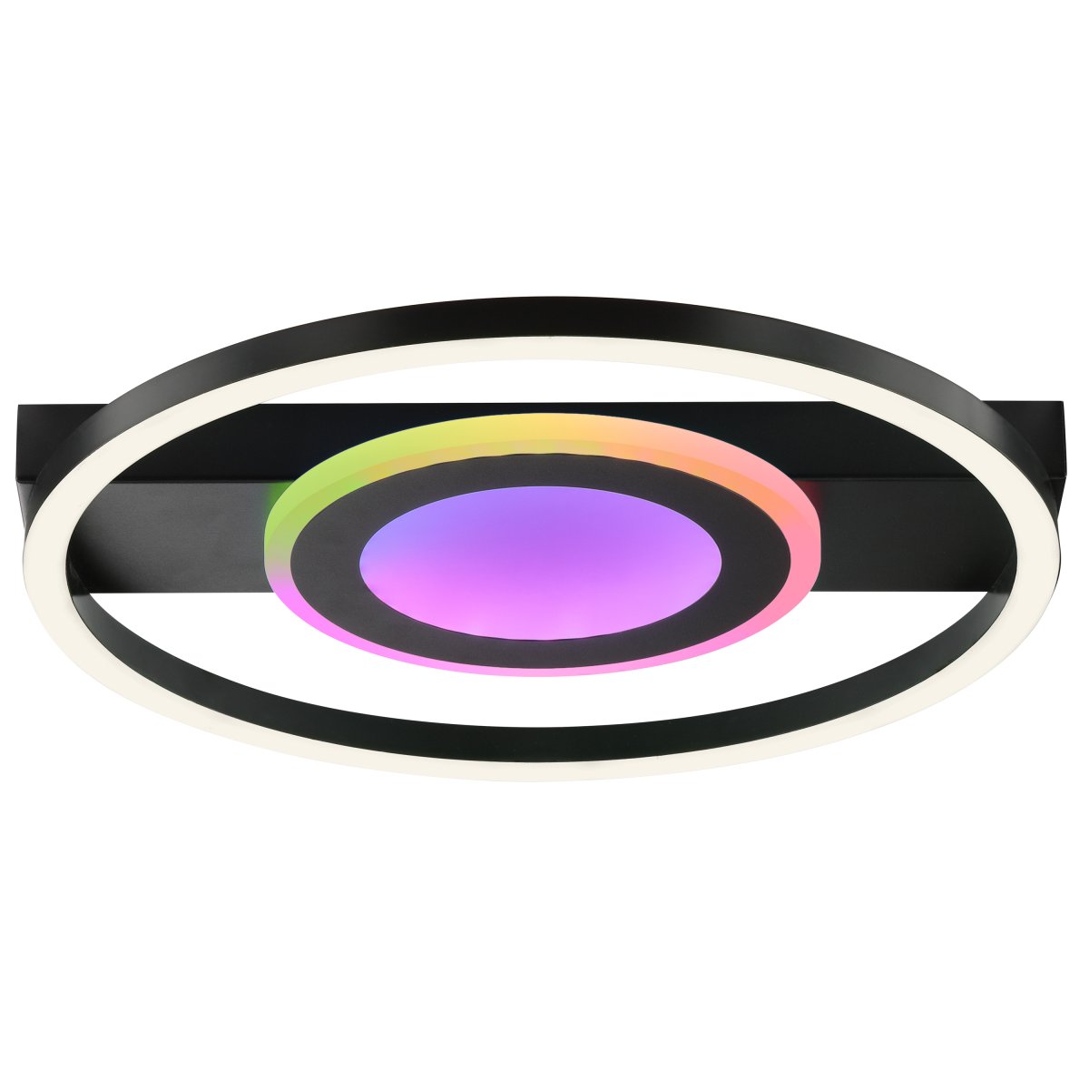 Maureen Ø37 Sort børnelampe Fra Brilliant - Lampen er udstyret med integreret LED og giver et klart lys, der kan d&aelig;mpes med den medf&oslash;lgende fjernbetjening.