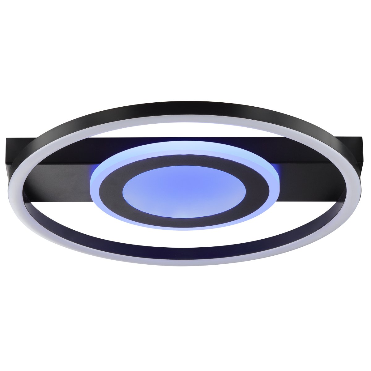 Maureen Ø37 Sort børnelampe Fra Brilliant - Lampen er udstyret med integreret LED og giver et klart lys, der kan d&aelig;mpes med den medf&oslash;lgende fjernbetjening.