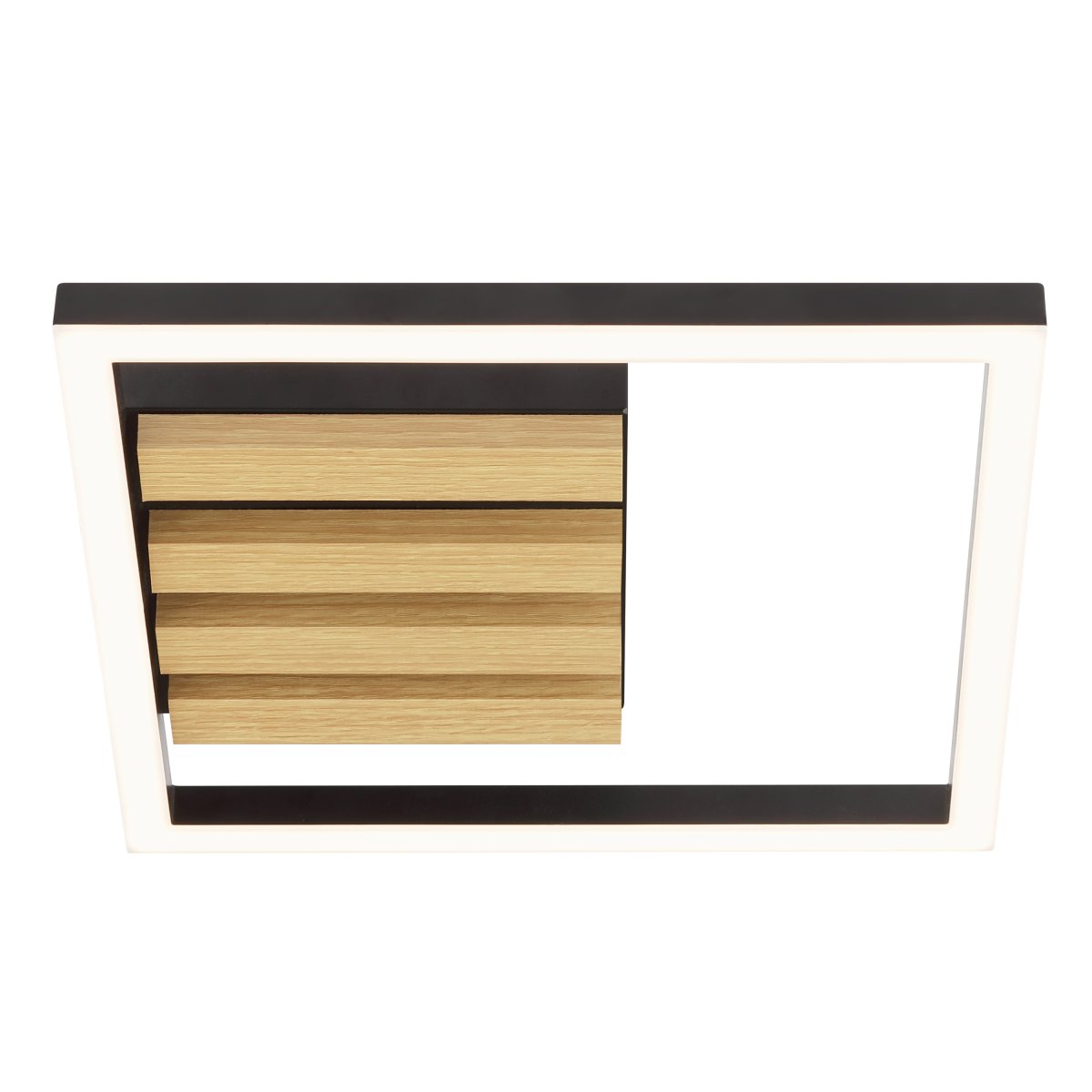 Calma 28cm Sort plafond Fra Brilliant - Calma er en moderne loftslampe med en varm og naturlig følelse takket være det kombinerede design i træ og sort metal.