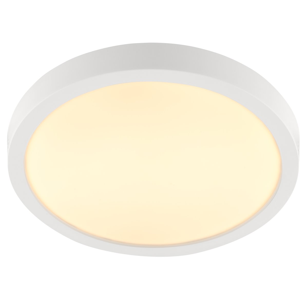 Jade Ø28cm Hvid badeværelseslampe Fra Brilliant - Lampen er IP44-klassificeret og er ideel til badev&aelig;relser, vaskerum eller andre v&aring;drum, hvor h&oslash;j lysstyrke og holdbarhed er p&aring;kr&aelig;vet.