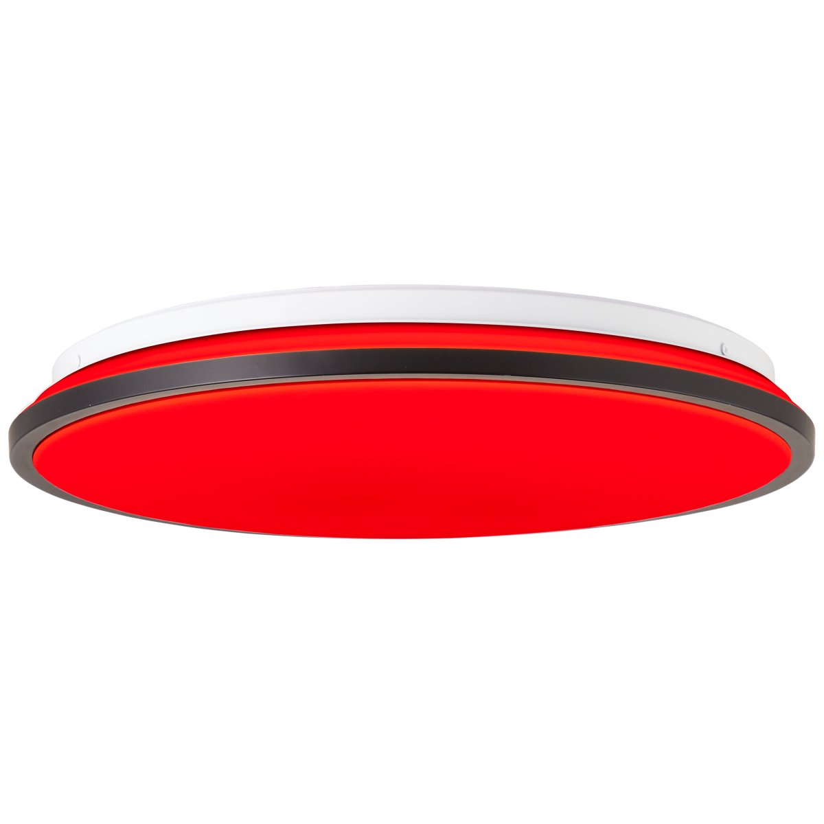 Heida Ø40 Sort plafond Fra Brilliant - Heida kan lyse i mange forskellige farver med sin RGB-funktion, og du kan ogs&aring; v&aelig;lge at f&aring; flere farver til at lyse i kombination med hinanden eller skifte automatisk med fjernbetjeningen.