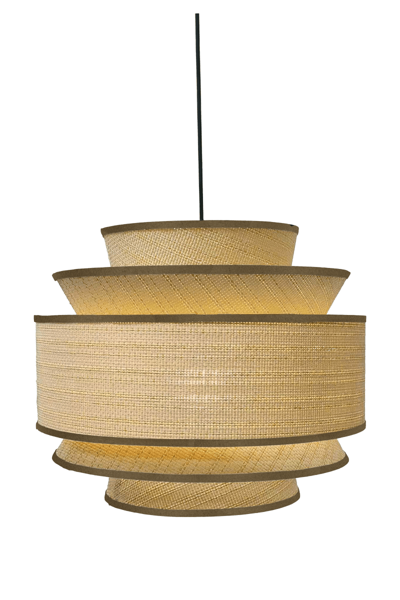 Ambrosia Ø50 Natur loftslampe Fra Aneta Lighting - De forskellige former og niveauer skaber en smuk silhuet og giver Ambrosia en karakter, der tiltr&aelig;kker opm&aelig;rksomhed.