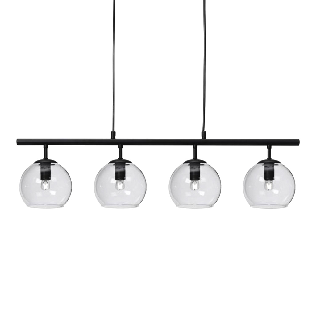 Globi 4 78cm Sort/gennemsigtig loftslampe Fra Nordic Lighting - Globi bliver et dekorativt blikfang, der passer lige godt i moderne hjem som i mere klassiske milj&oslash;er.