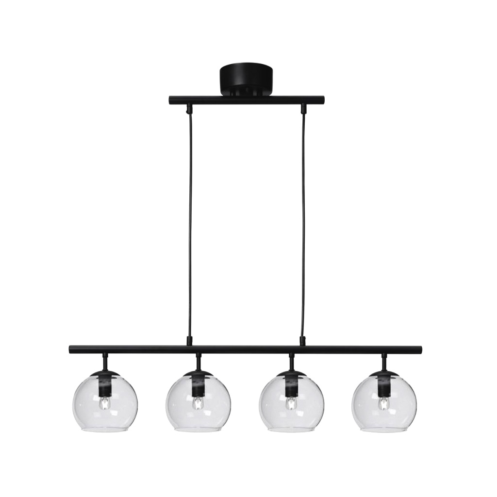 Globi 4 78cm Sort/gennemsigtig loftslampe Fra Nordic Lighting - Globi bliver et dekorativt blikfang, der passer lige godt i moderne hjem som i mere klassiske milj&oslash;er.