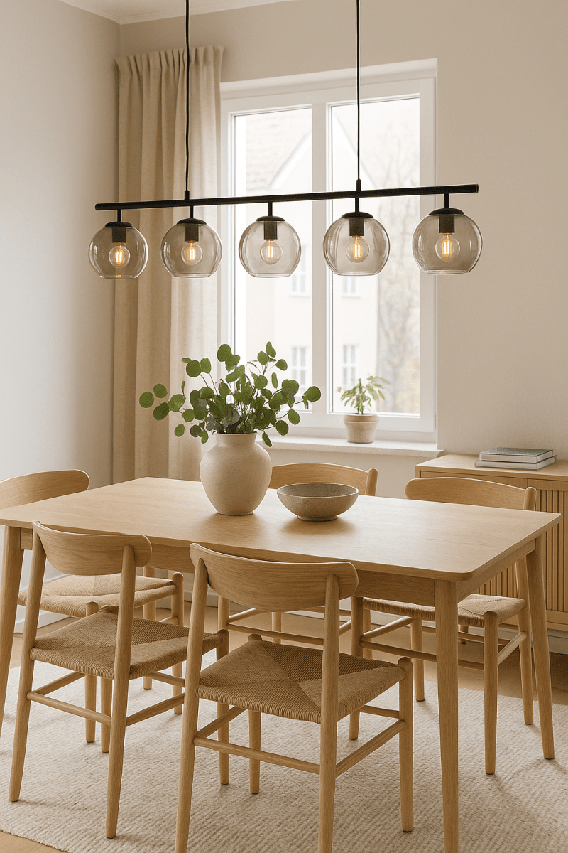 Globi 5 120cm Sort/Røget loftslampe Fra Nordic Lighting - Globi 5 bliver et dekorativt blikfang, der passer lige godt i moderne hjem som i mere klassiske milj&oslash;er.
