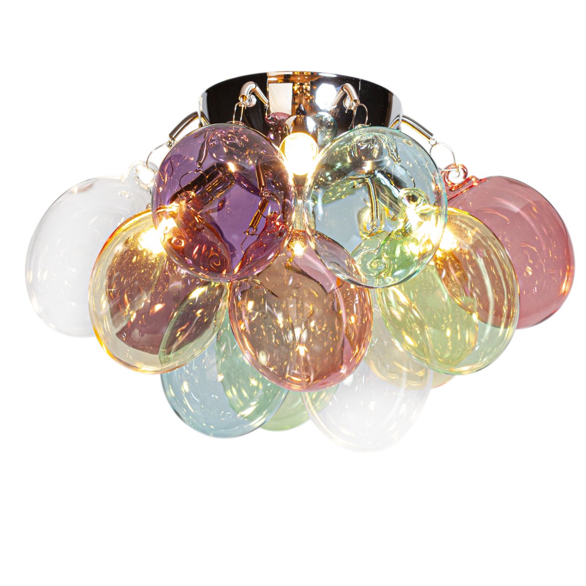 Gross Ø30 Flerfarvet plafond Fra By Rydéns - Gross-familien har f&aring;et et nyt medlem i form af det flerfarvede glas.