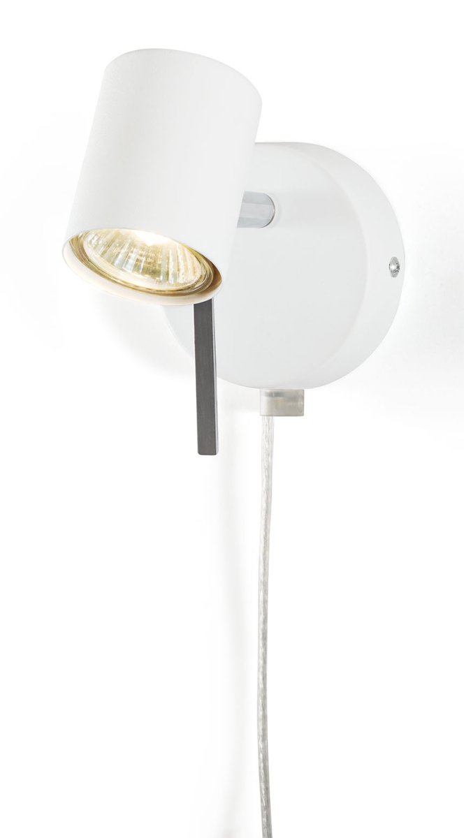 Alpha Hvid læselampe Fra Cottex - Dens kompakte design og moderne udseende g&oslash;r den til en elegant tilf&oslash;jelse til ethvert hjem.