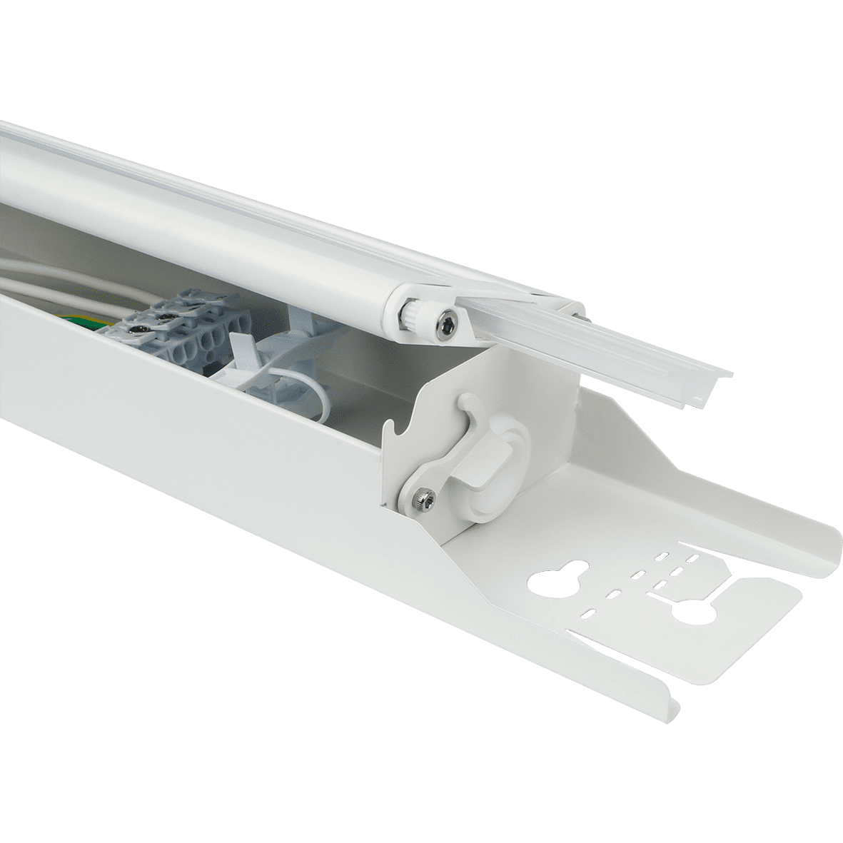 Henry Basic 4000K 135cm Hvid Fra Designlight - Med sin samlede lumenudgang p&aring; 10360 lyser Henry Basic nok til at erstatte de fleste 1200/1500 mm armaturer med T8- eller T5-lysstofr&oslash;r.