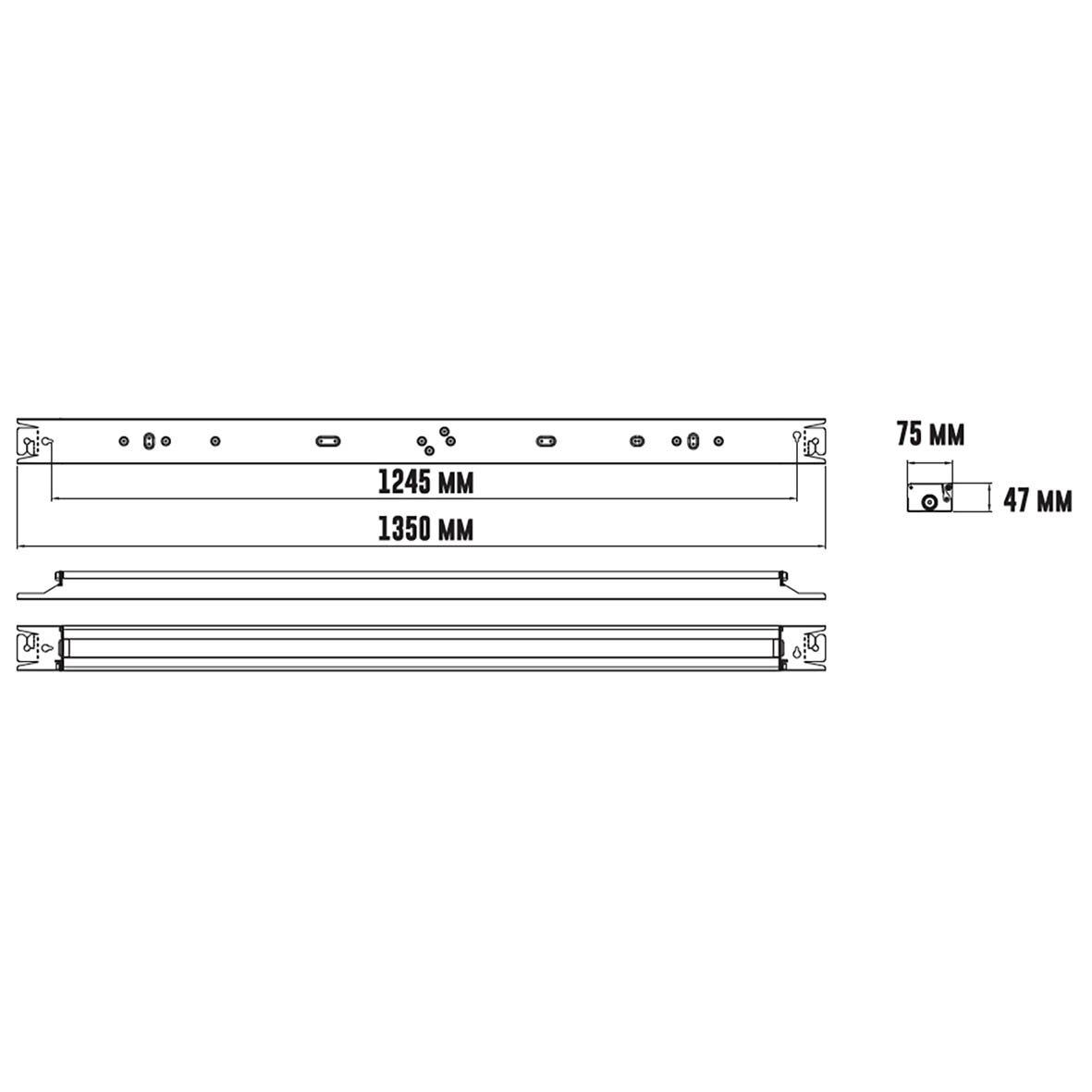 Henry Basic 4000K 135cm Hvid Fra Designlight - Med sin samlede lumenudgang p&aring; 10360 lyser Henry Basic nok til at erstatte de fleste 1200/1500 mm armaturer med T8- eller T5-lysstofr&oslash;r.