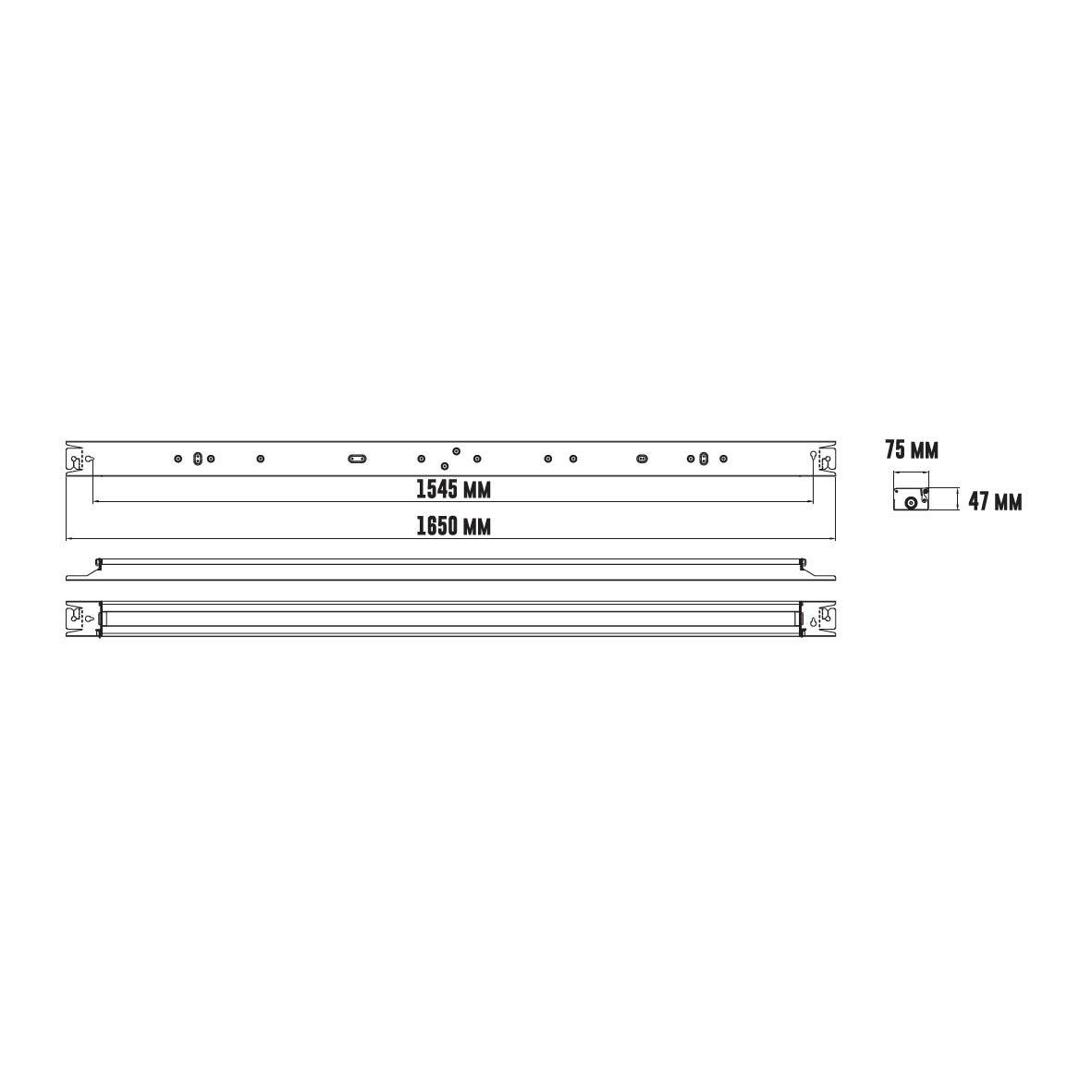 Henry Basic 4000K 165cm Hvid Fra Designlight - Henry Basic kan give hele 13600 lm, hvilket er nok til de fleste omr&aring;der med h&oslash;je belysningskrav.