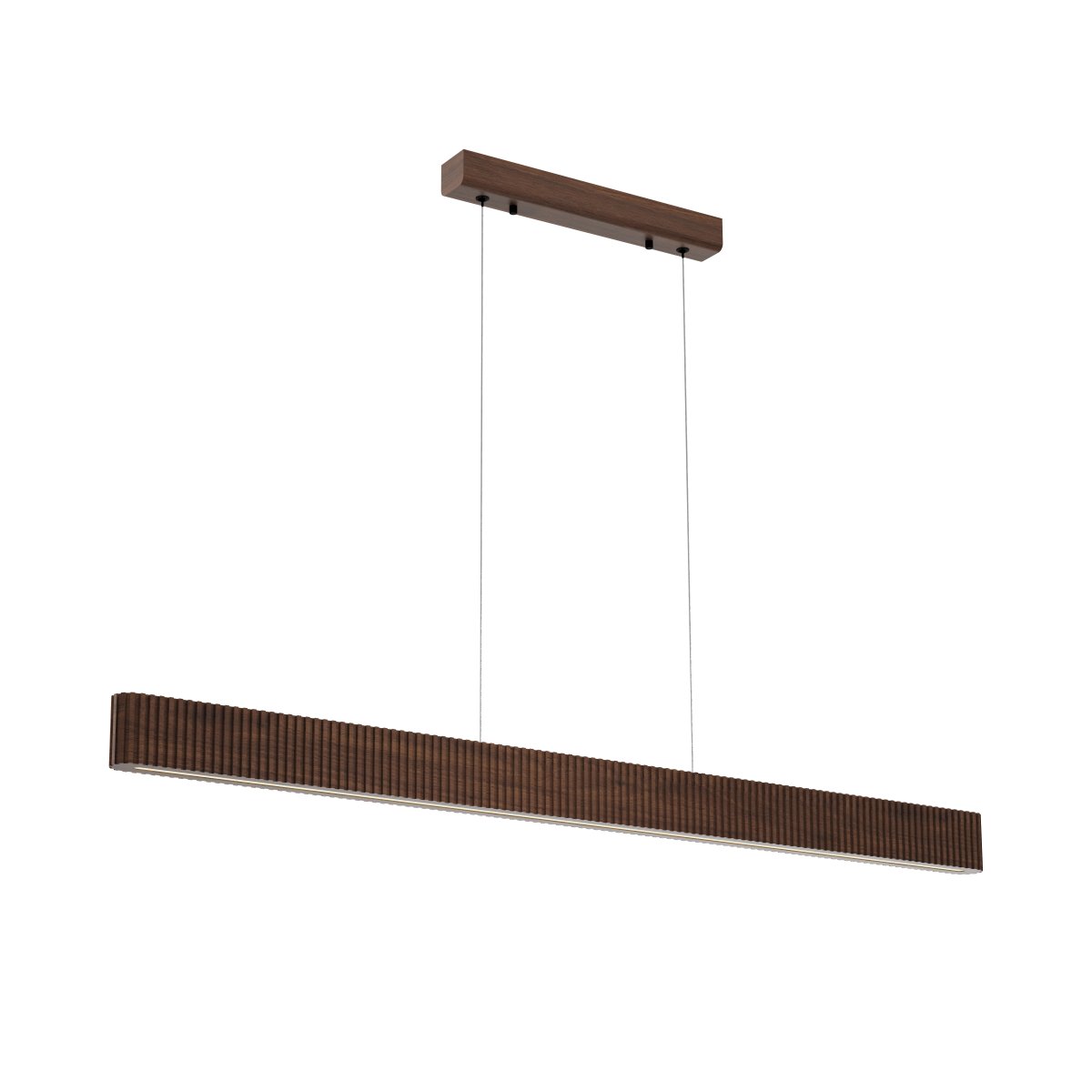 Bannister 150cm Mørkt træ loftslampe Fra Lucide - Farvetemperaturen kan nemt justeres under installationen via en DIP-switch, fra varmt og hyggeligt lys til et lysere hvidt lys, for at passe til forskellige miljøer og behov.