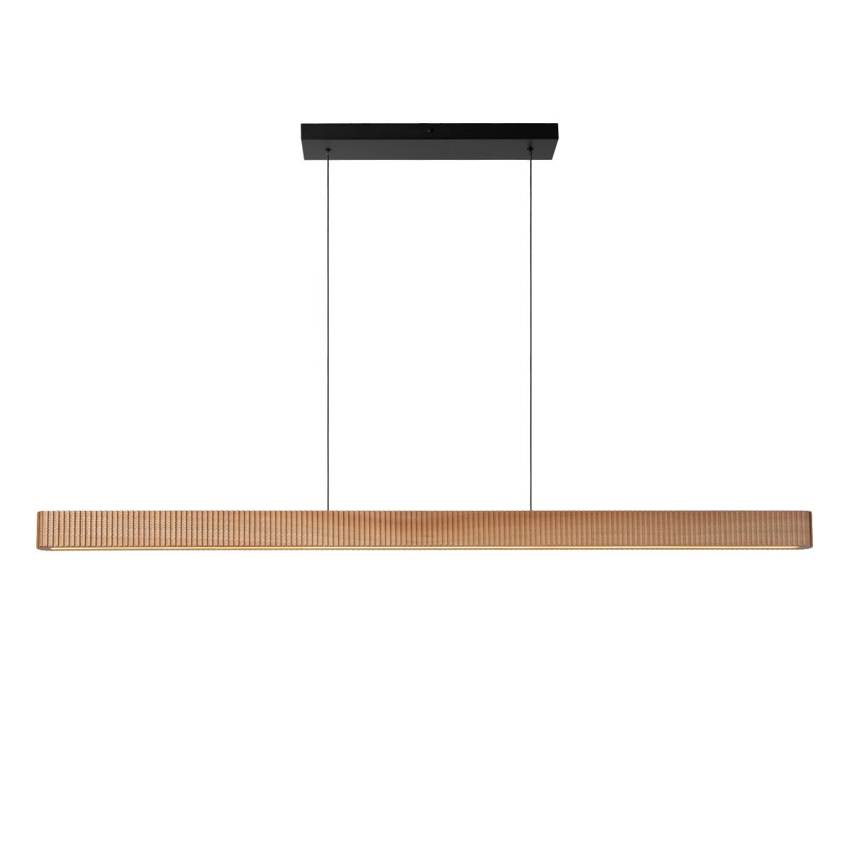 Bannister 150cm Lyst træ loftslampe Fra Lucide - Farvetemperaturen kan nemt justeres under installationen via en DIP-switch, fra varmt og hyggeligt lys til et lysere hvidt lys, for at passe til forskellige miljøer og behov.