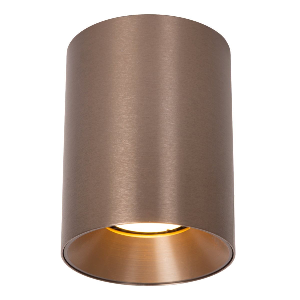 Gerti Brun spotlight Fra Lucide - Gerti er en stilfuld metalspotlight med en elegant brun, metallisk finish, der giver et moderne og sofistikeret udtryk.