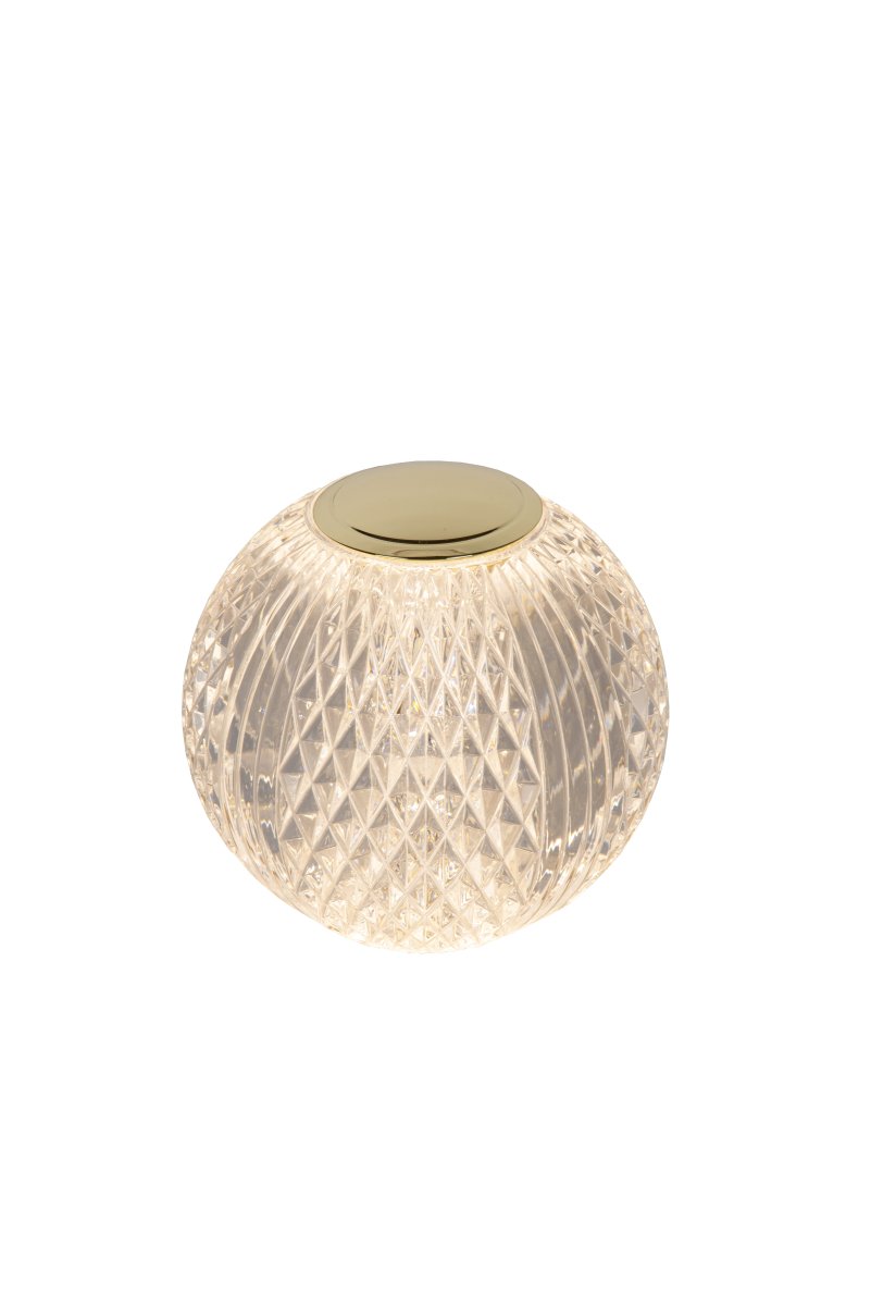 Cintra 9cm Gennemsigtig bærbar Fra Lucide - Den oplades fuldt p&aring; 3 timer med det medf&oslash;lgende USB-C-kabel (40 cm) og kan lyse i op til 24 timer ved laveste lysstyrke og op til 3 timer ved h&oslash;jeste.