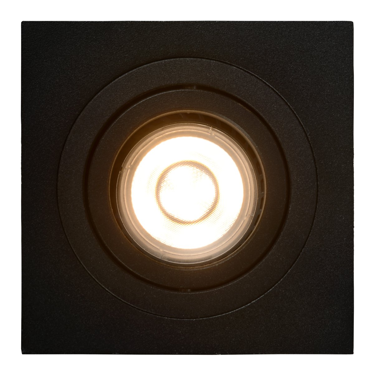 Tube spotlight GU10 Sort Fra Lucide - Den er designet til nemt at blive integreret i nedh&aelig;ngte lofter og passer perfekt i moderne milj&oslash;er som stuer, gange eller sovev&aelig;relser.