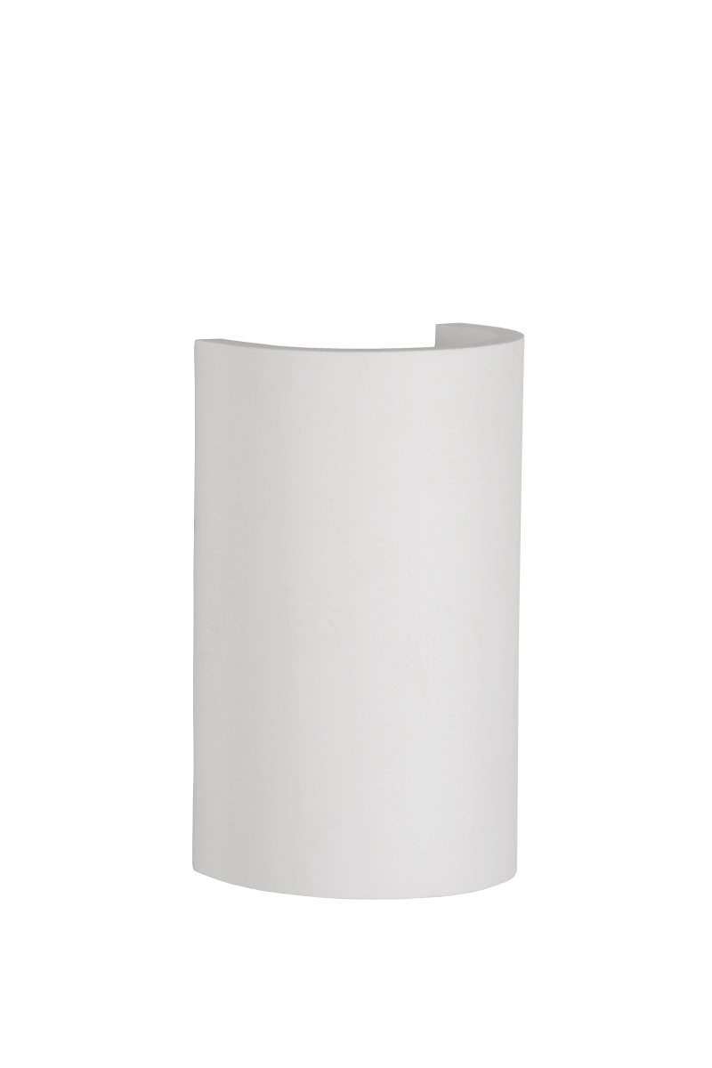Gipsy 18cm Hvid væglampe Fra Lucide - Perfekt i gangen til at skabe en im&oslash;dekommende f&oslash;lelse, men lige s&aring; flot i sovev&aelig;relset, stuen eller arbejdsv&aelig;relset.