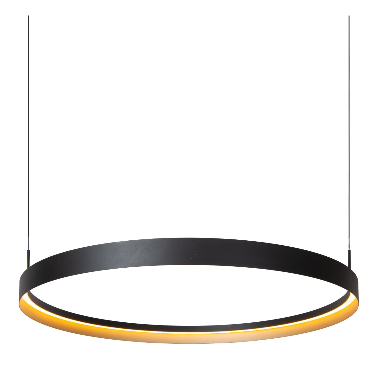 Radiant Ø80 Sort loftslampe Fra Lucide - Radiant er en stilfuld loftspendel i sort metal med et moderne og luftigt design.