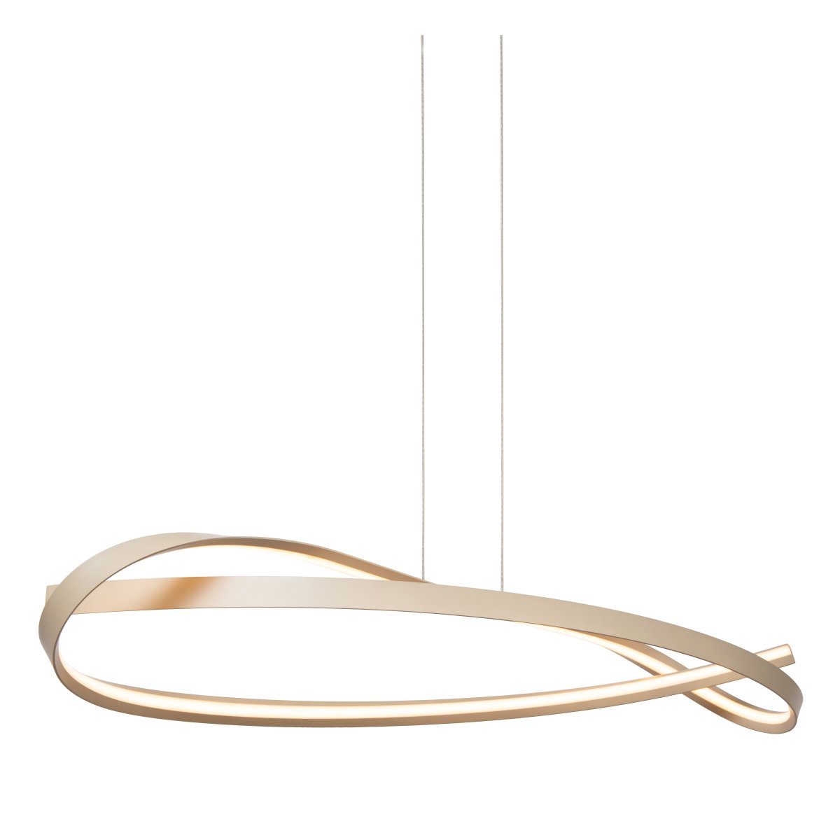 Menuet 110cm Beige loftslampe Fra Lucide - Den integrerede LED-belysning udsender et kraftfuldt og godt lys, der passer perfekt over spisebordet eller k&oslash;kkenet.