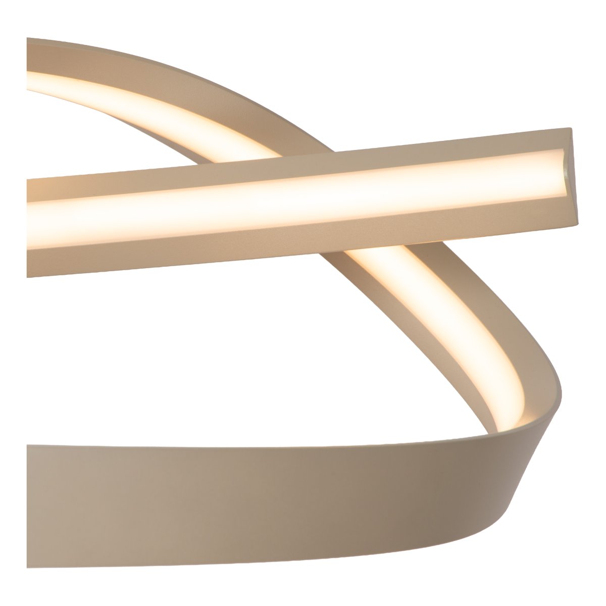 Menuet 110cm Beige loftslampe Fra Lucide - Den integrerede LED-belysning udsender et kraftfuldt og godt lys, der passer perfekt over spisebordet eller k&oslash;kkenet.