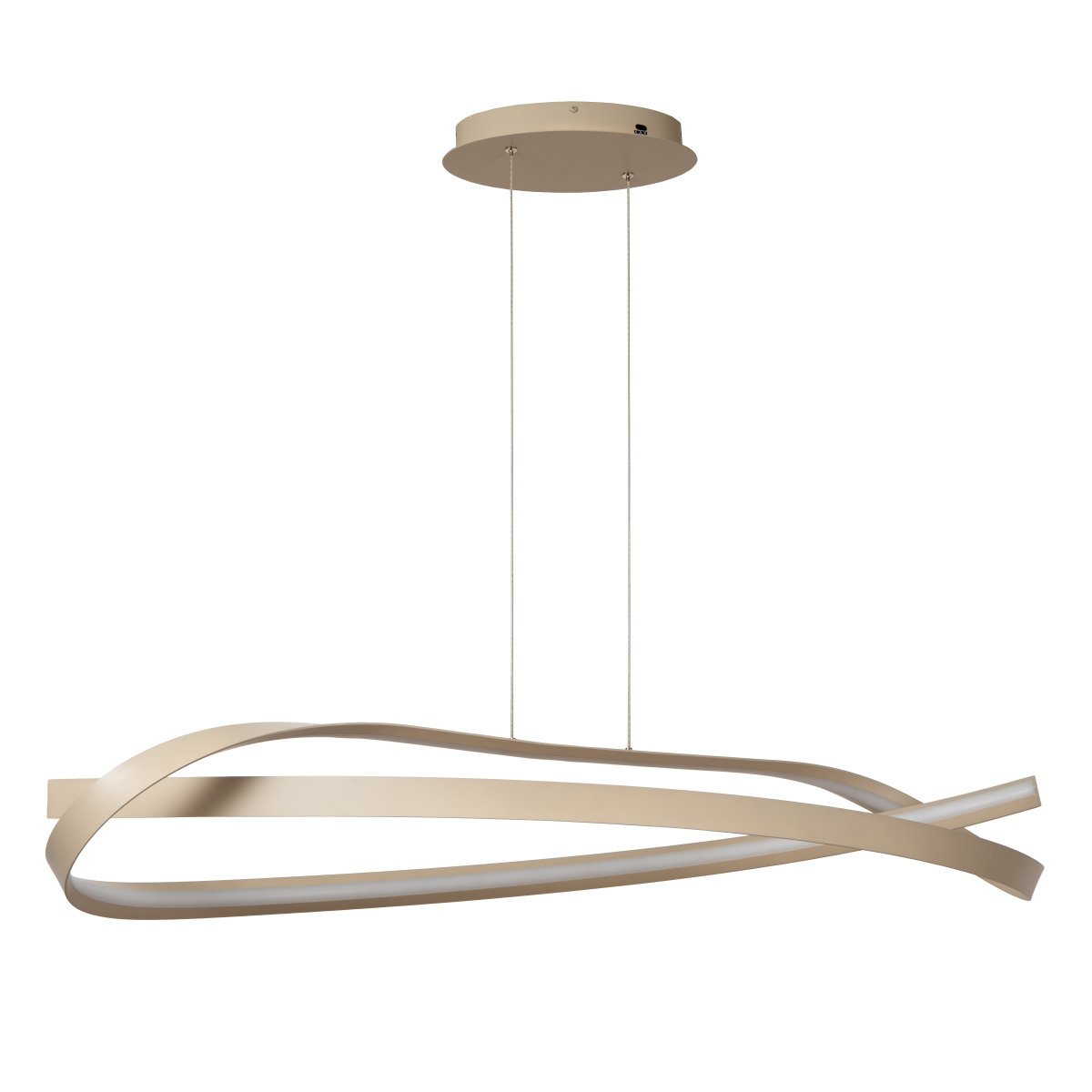 Menuet 110cm Beige loftslampe Fra Lucide - Den integrerede LED-belysning udsender et kraftfuldt og godt lys, der passer perfekt over spisebordet eller k&oslash;kkenet.