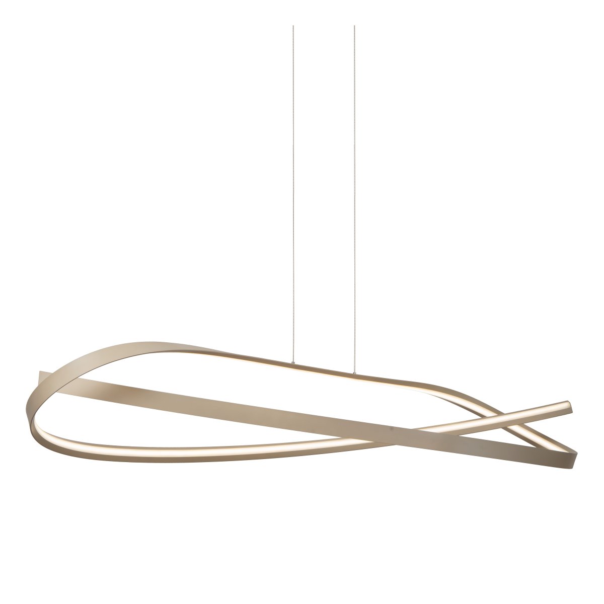 Menuet 140cm Beige loftslampe Fra Lucide - Den integrerede LED-belysning udsender et kraftfuldt og godt lys, der passer perfekt over spisebordet eller k&oslash;kkenet.