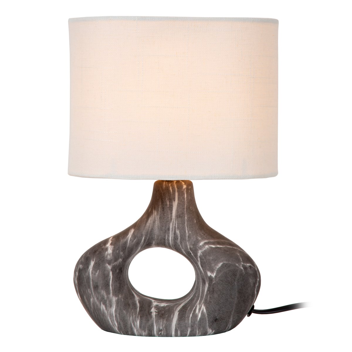 Tomeo 30cm Sort bordlampe Fra Lucide - Tomeo passer lige så godt på et sidebord som i et vindue eller på et skrivebord.