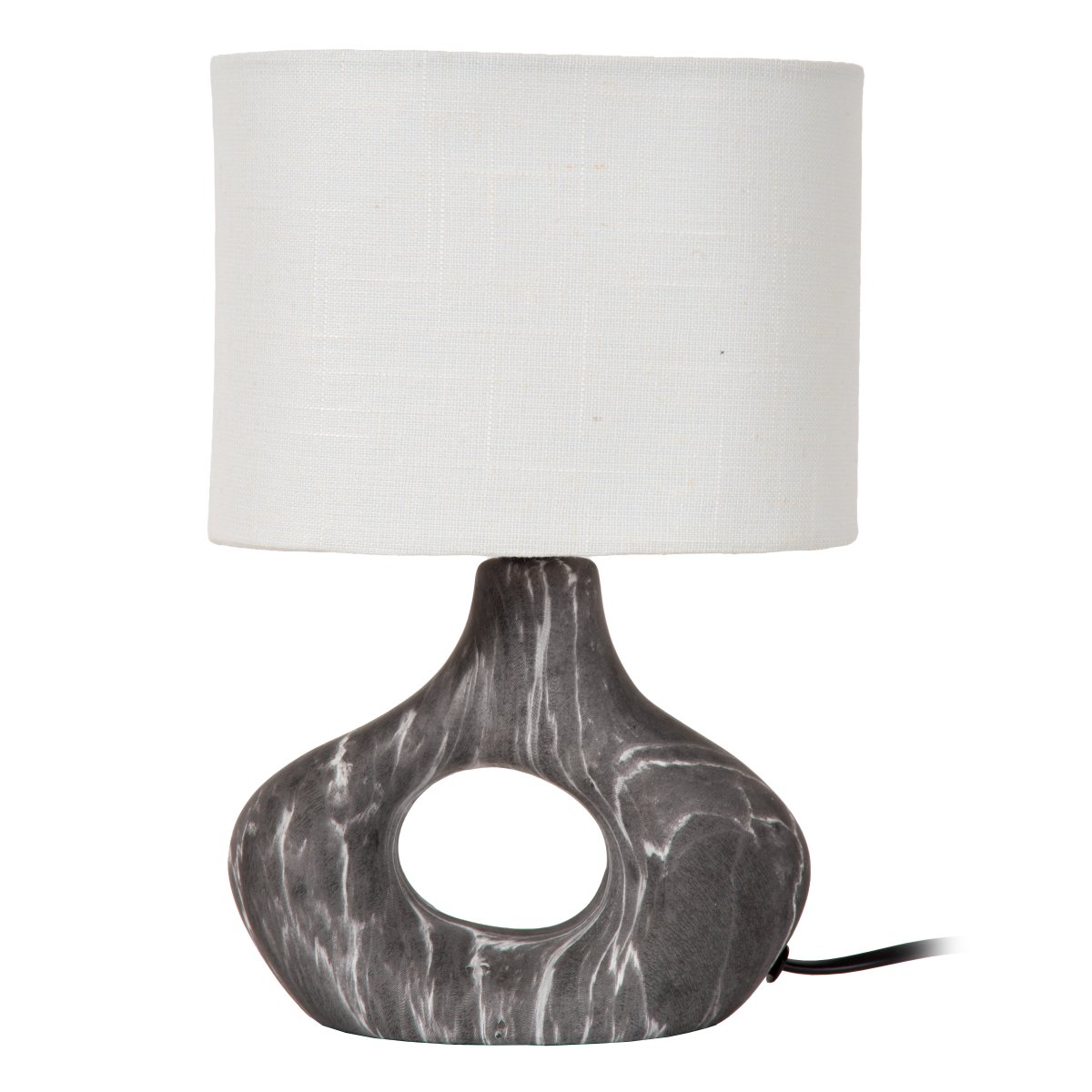 Tomeo 30cm Sort bordlampe Fra Lucide - Tomeo passer lige så godt på et sidebord som i et vindue eller på et skrivebord.