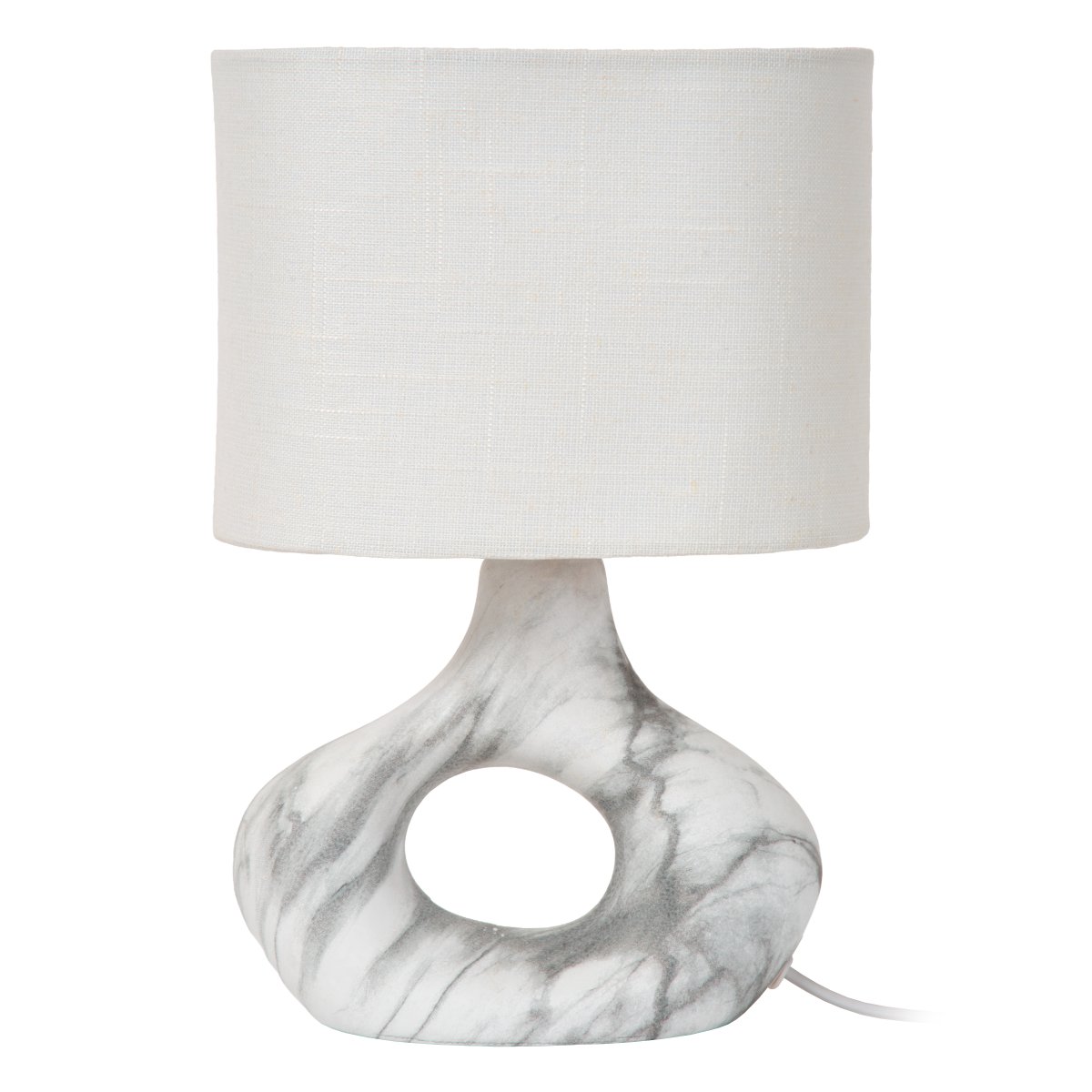 Tomeo 30cm Hvid bordlampe Fra Lucide - Tomeo passer lige så godt på et sidebord som i et vindue eller på et skrivebord.
