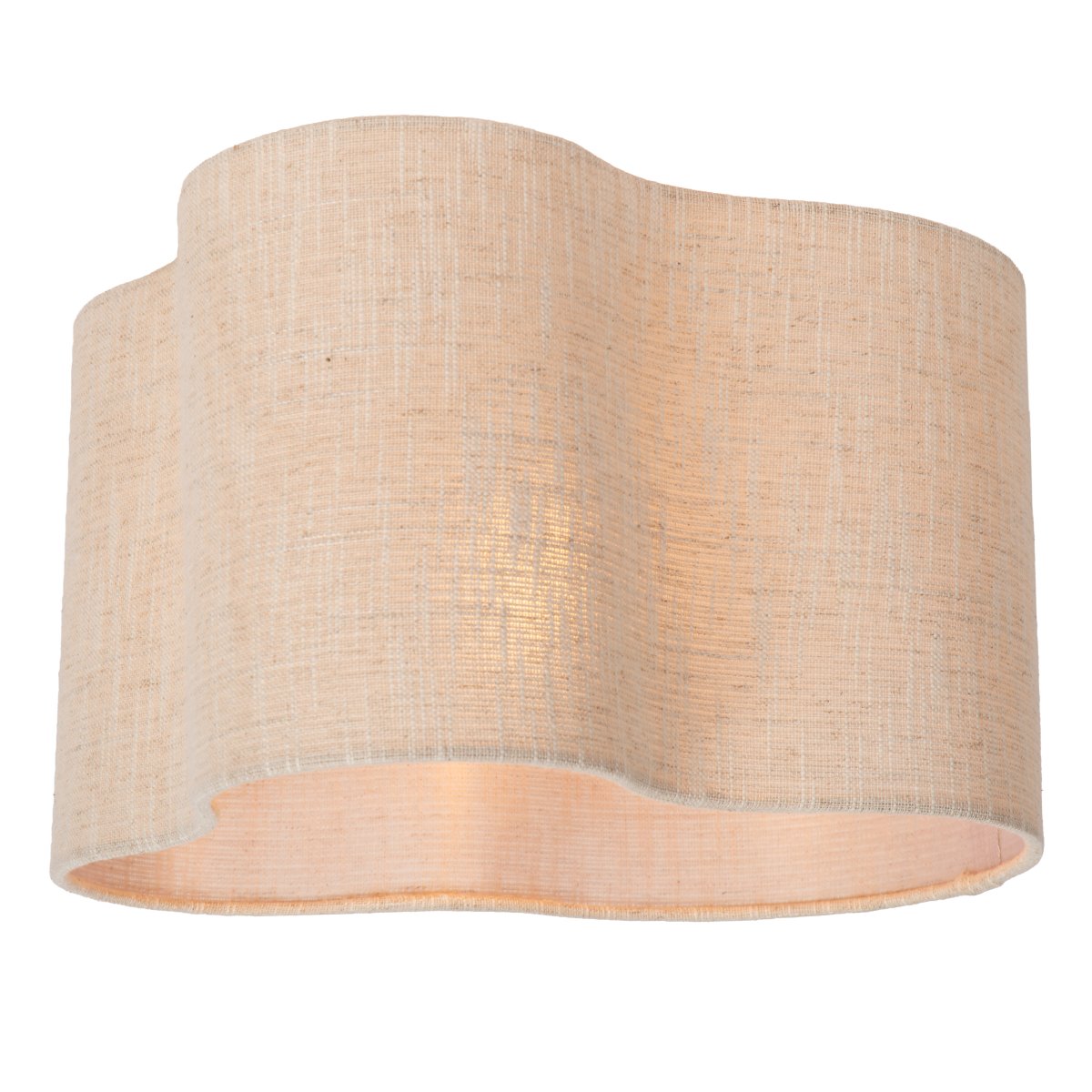Chantal Ø40 Beige plafond Fra Lucide - Chantal er en bl&oslash;d og indbydende loftslampe med en organisk form, der giver rummet et harmonisk udtryk.