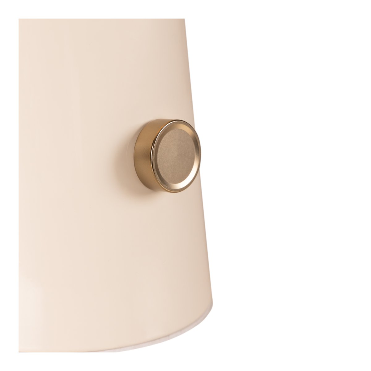 Barone 52cm Cremet hvid bordlampe Fra Lucide - Barone er en elegant bordlampe i metal med en bl&oslash;d cremefarvet finish og stilfulde messingdetaljer.