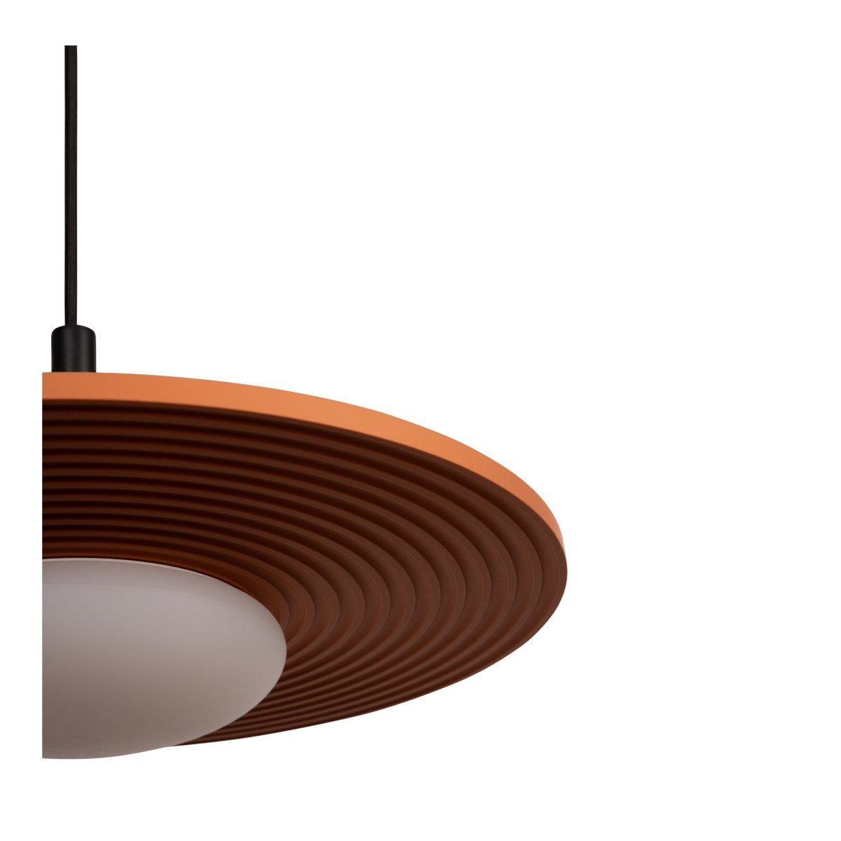 Carmino Ø38 Terrakotta loftslampe Fra Lucide - Carmino passer perfekt over for eksempel spisebordet, hvor den bliver både en dekorativ detalje og et funktionelt lyspunkt.