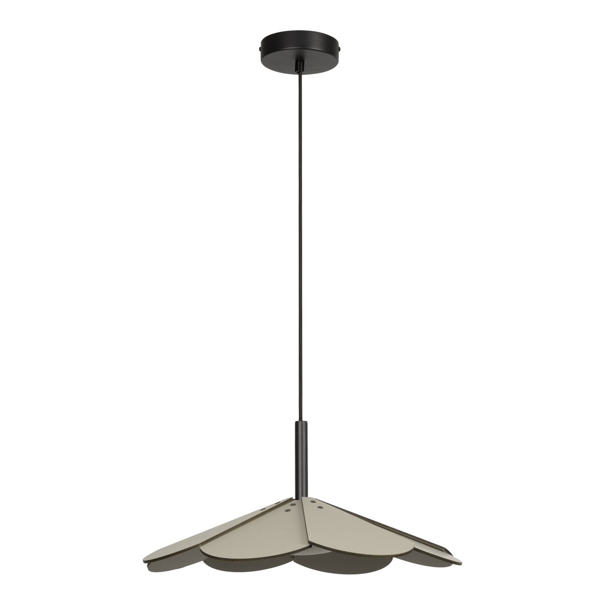 Blomster Ø47 Grøn loftslampe Fra Lucide - Flowers er en dekorativ pendellampe i tr&aelig; med en mat gr&oslash;n finish, der giver et varmt og harmonisk indtryk.