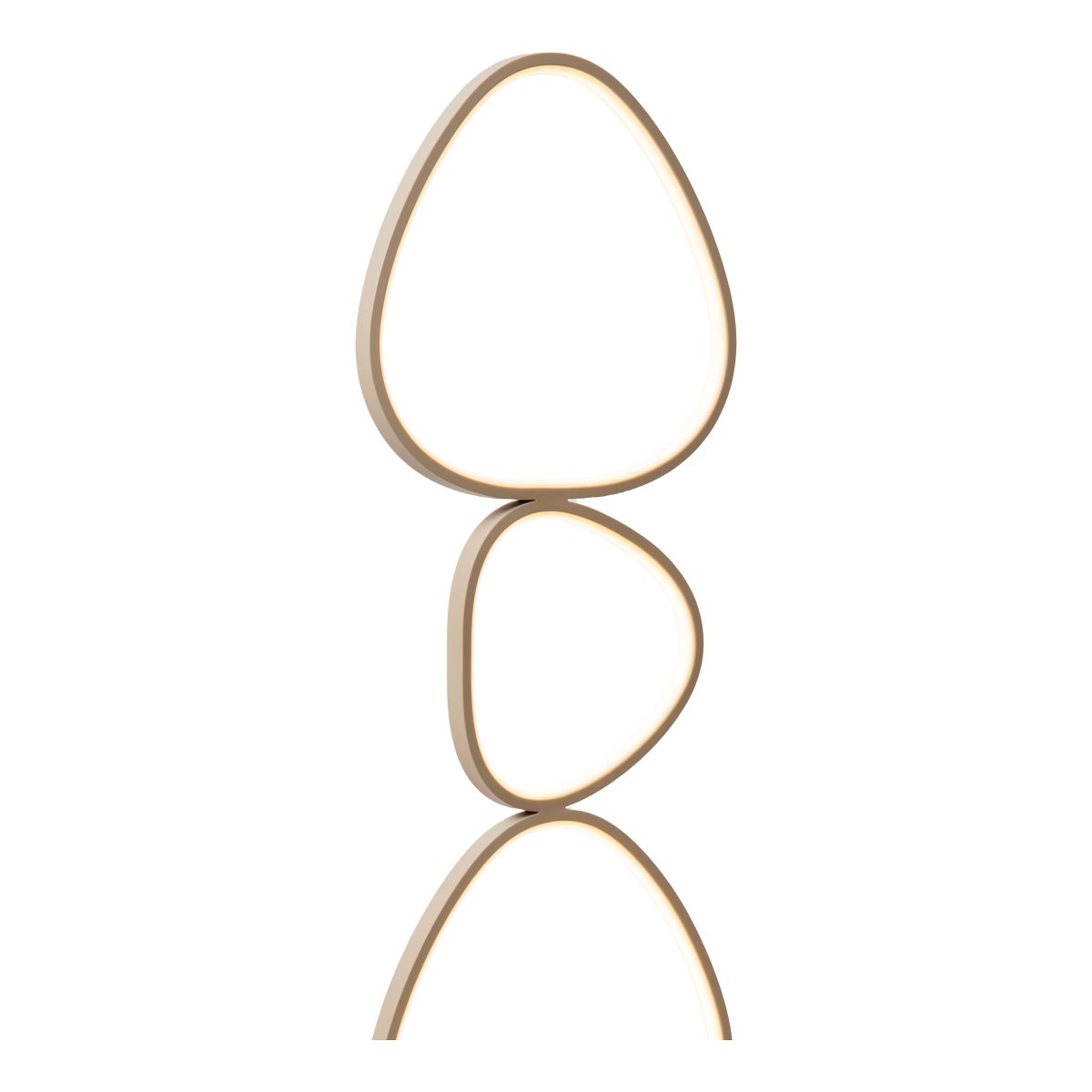 Samling Beige gulvlampe Fra Lucide - De fem sammenkoblede lysformer har integrerede LED-strimler, der tilsammen skaber et kraftfuldt og behageligt lys til b&aring;de generel og omgivende belysning.