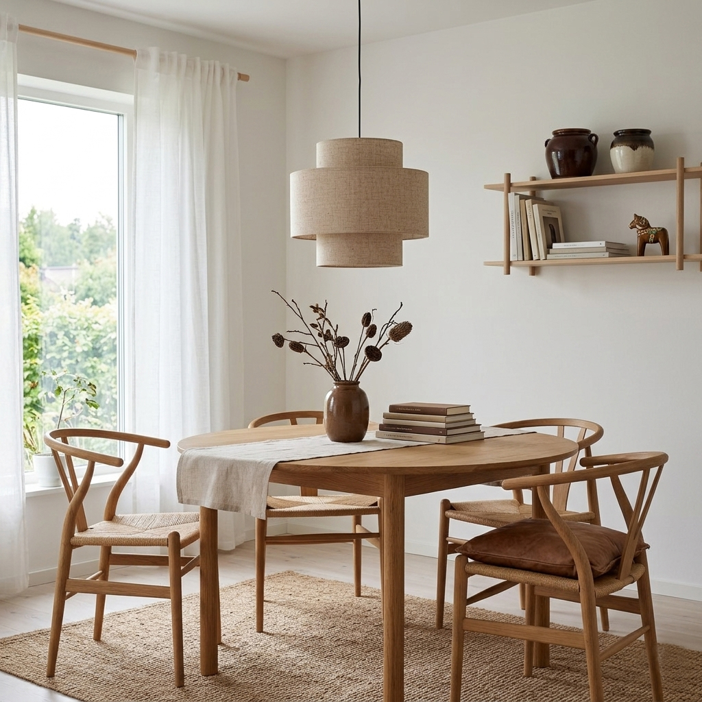 Hilma Ø40 Beige loftslampe Fra Cottex - Det beige tekstil bidrager med en varm og bl&oslash;d fornemmelse og g&oslash;r Hilma nem at kombinere med forskellige farver og materialer.