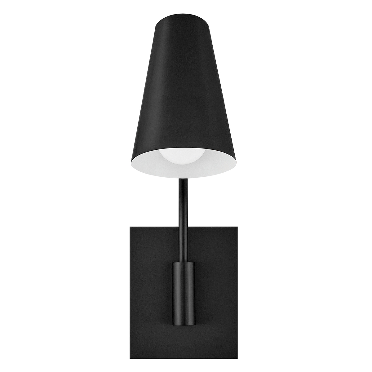 Bray 42cm Sort læselampe Fra Elstead Lighting - Bray er en praktisk v&aelig;glampe med et minimalistisk design i sort.